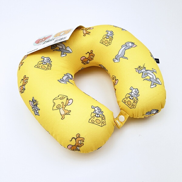 トムとジェリー ジェリー マスコット付きネックピロー 枕 旅行