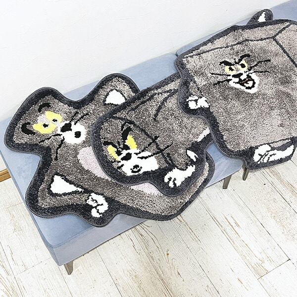 トムとジェリー スクエアトム タフトマット ラグ トムジェリ
