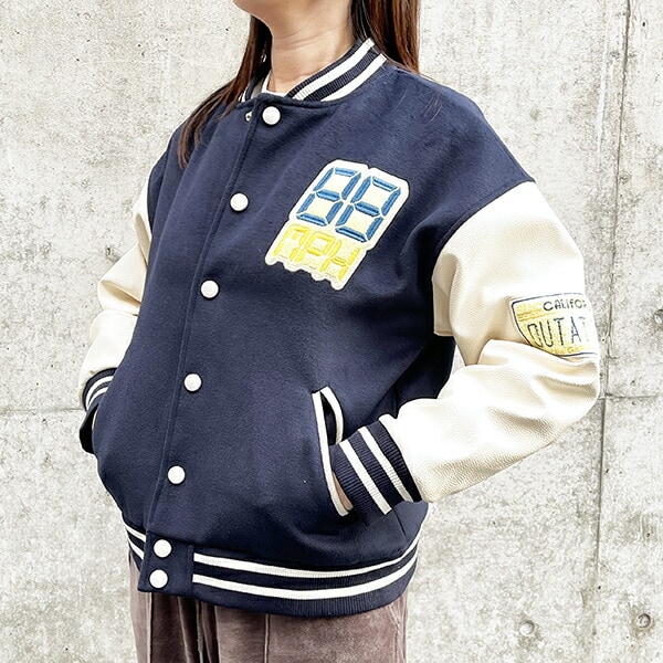 バック・トゥ・ザ・フューチャー フロウトデロリアン スタジャン L ブルゾン アパレル スカジャン