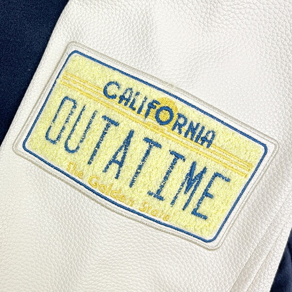 バック・トゥ・ザ・フューチャー フロウトデロリアン スタジャン L ブルゾン アパレル スカジャン