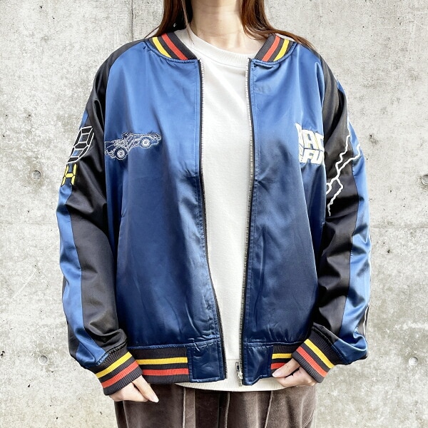 バック・トゥ・ザ・フューチャー タイムブルー スカジャン 3L ブルゾン アパレル