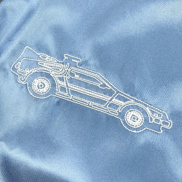 バック・トゥ・ザ・フューチャー タイムブルー スカジャン 3L ブルゾン アパレル