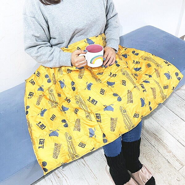 バックトゥザフューチャー BACK TO THE FUTURE ポーチ付きブランケット