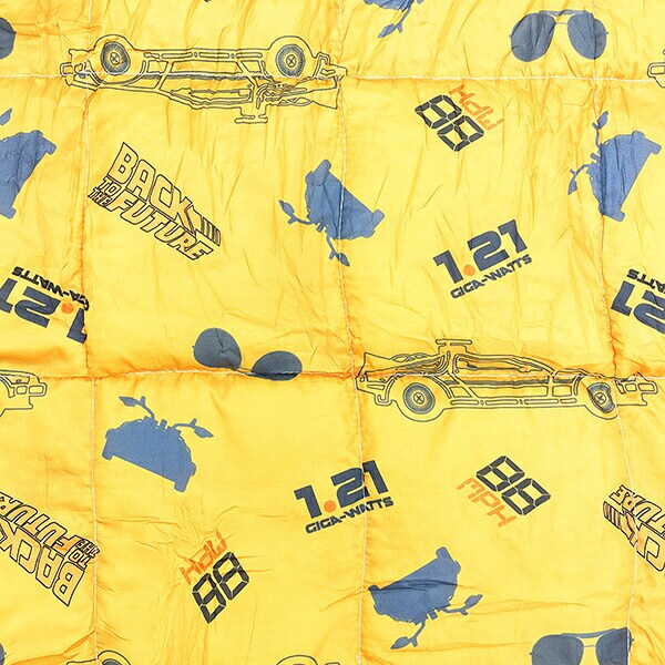 バックトゥザフューチャー BACK TO THE FUTURE ポーチ付きブランケット