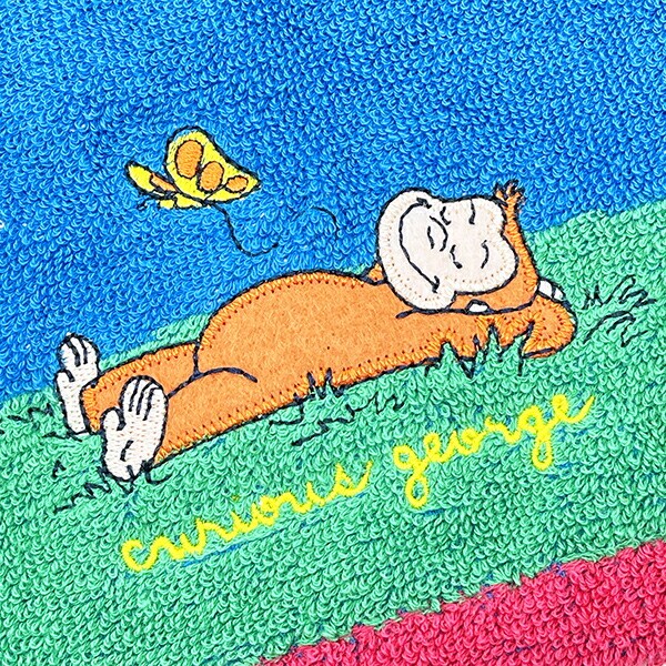 おさるのジョージ カラフルリトルモンキー フェイスタオル