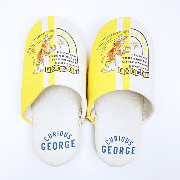 おさるのジョージ ペイントポップ スリッパ