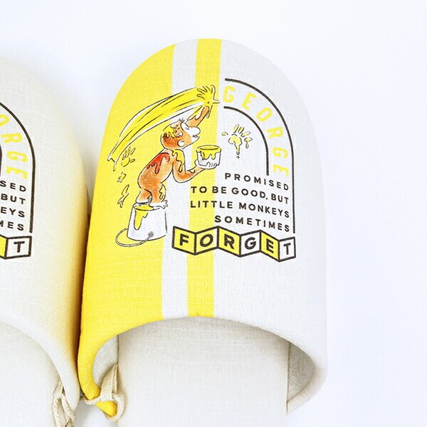 おさるのジョージ ペイントポップ スリッパ