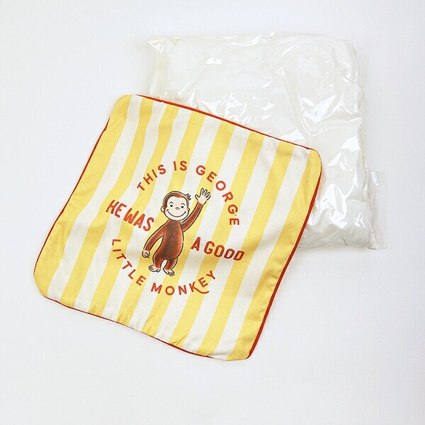 おさるのジョージ グッドストライプ クッション