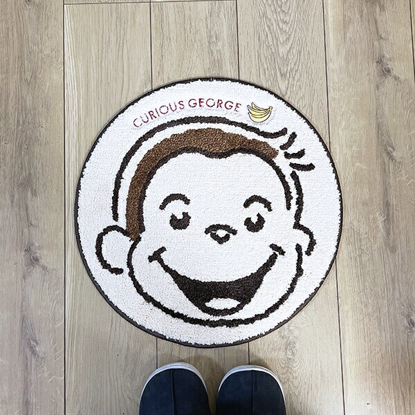 おさるのジョージ スマイルバナナ タフトマット