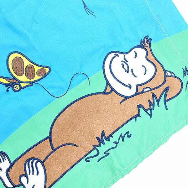 おさるのジョージ 割烹着 おひるねサル キャラクター エプロン タブリエ