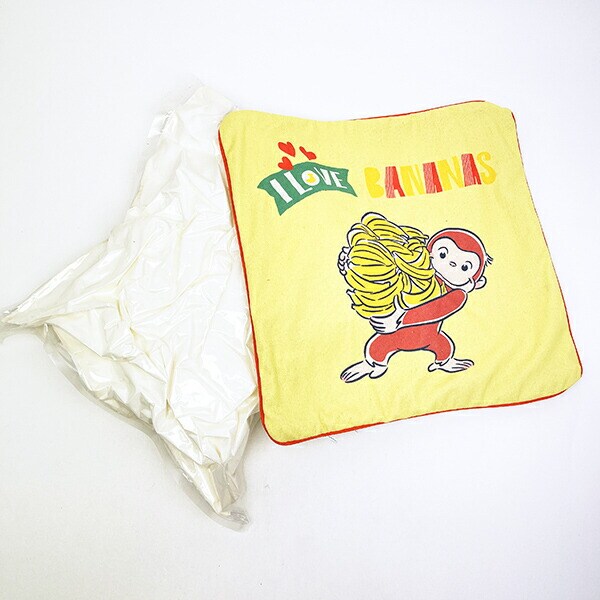 おさるのジョージ アイラブバナナモンキー クッション