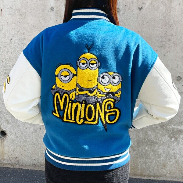 ディズニー ミニオン ストリートトリオ スタジャン L アパレル ユニセックス スカジャン キャラジャン