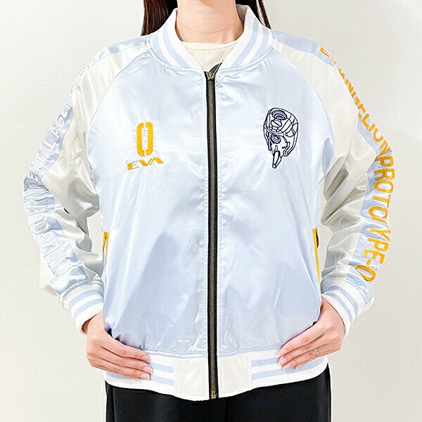 エヴァンゲリオン 綾波レイ スカジャン(L) ユニセックス ブルゾン アパレル キャラジャン えヴぁ