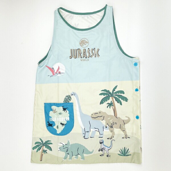 ジュラシックパーク 割烹着 ユルダイナソー キャラクター エプロン タブリエ