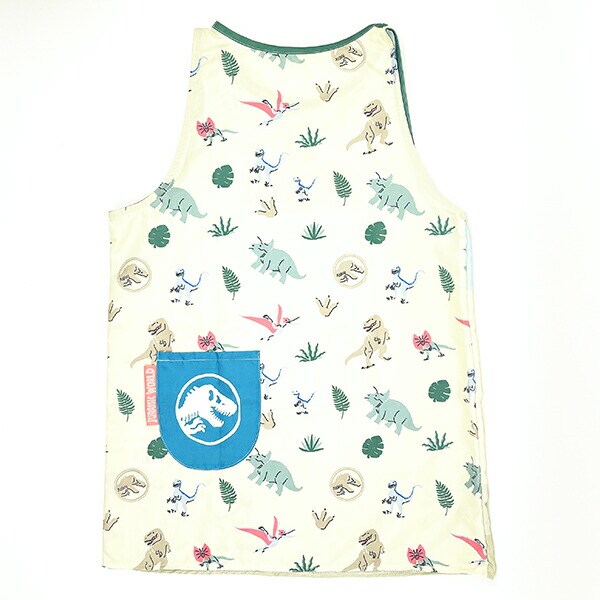 ジュラシックパーク 割烹着 ユルダイナソー キャラクター エプロン タブリエ