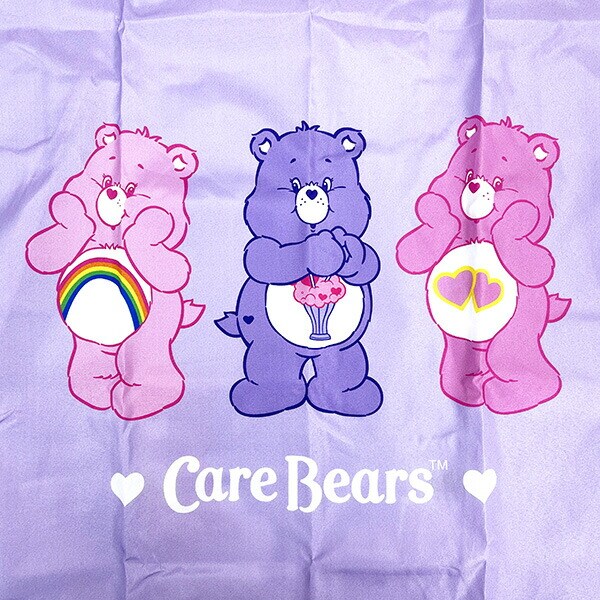 ケアベア エコバッグ パープルベア 折りたたみバッグ 買い物袋 マルシェバッグ