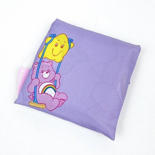 ケアベア エコバッグ パープルベア 折りたたみバッグ 買い物袋 マルシェバッグ