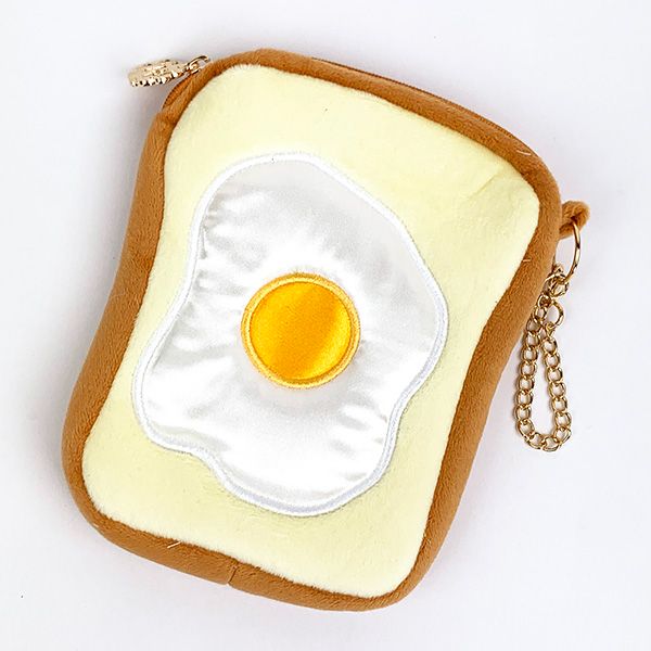 ヤップ ブレッドエッグトースト ポーチ 小物入れ ぬいぐるみ パン 学校 オフィス