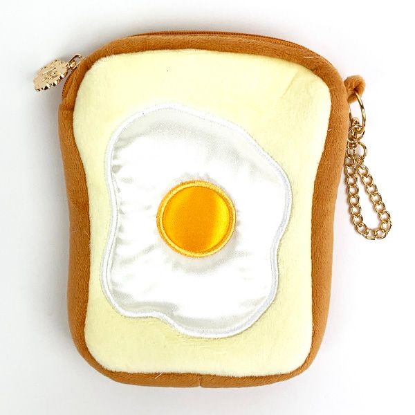 ヤップ ブレッドエッグトースト ポーチ 小物入れ ぬいぐるみ パン 学校 オフィス