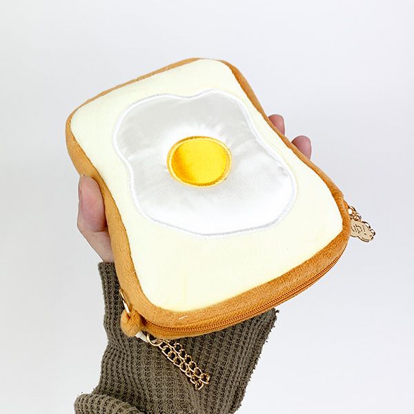 ヤップ ブレッドエッグトースト ポーチ 小物入れ ぬいぐるみ パン 学校 オフィス