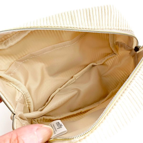 ミッフィー モーイ 角形ポーチ コーデュロイ 小物入れ 化粧ポーチ 学校 オフィス