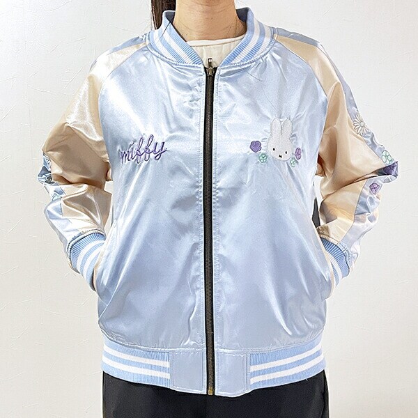 ミッフィー miffy フラワーシャワー スカジャン (L) ブルゾン アパレル