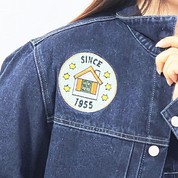 ミッフィー miffy ミントチェックミッフィー ジージャン(M) キャラジャン アパレル