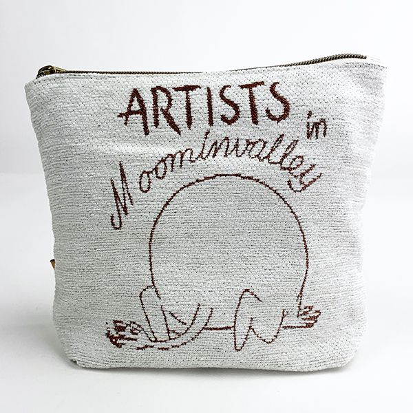 ムーミン ムーミン 「アーティストムーミン」 ポーチ ポーチ バッグ ケース 小物入れ ホワイト グッズ