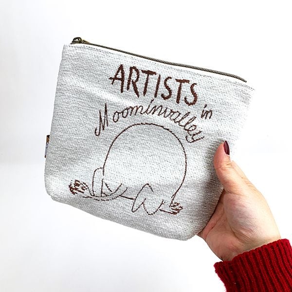 ムーミン ムーミン 「アーティストムーミン」 ポーチ ポーチ バッグ ケース 小物入れ ホワイト グッズ