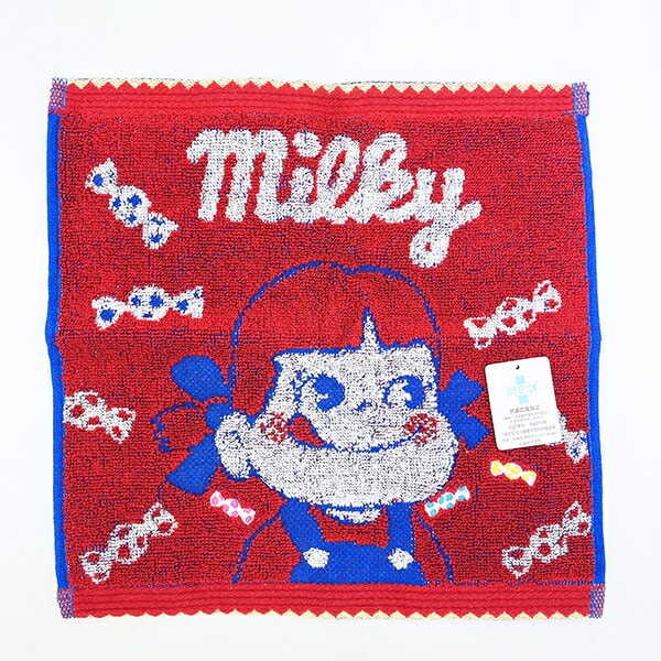 ペコちゃん ペコ＆ポコ ミニタオル (ミルキーキャンディ) 不二家