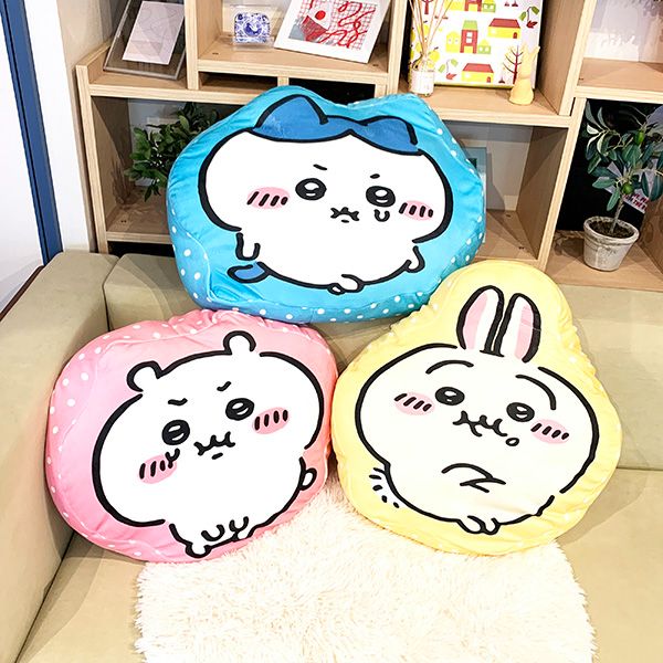 dショッピング |ちいかわ ハチワレ プン もちもちまくらクッション