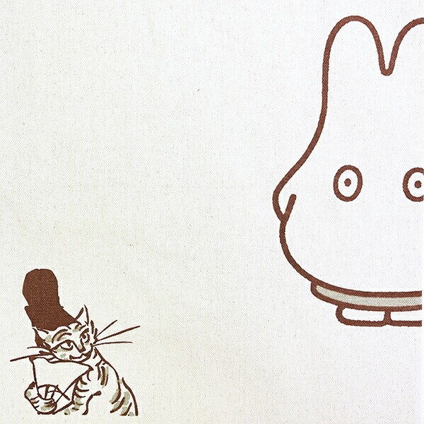 ミッフィー miffy 鳥獣戯画 トートバッグ (にゃーに？)