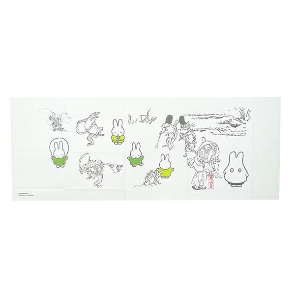 ミッフィー miffy 鳥獣戯画 手ぬぐい お祭り 日本製