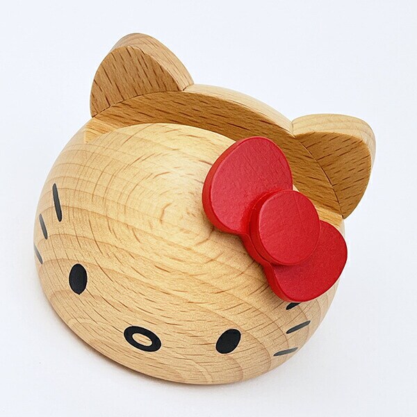 サンリオ ハローキティ ウッドスマホスタンド レッド スマホ用品