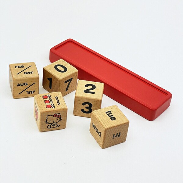 サンリオ ハローキティ ウッドカレンダー レッド Sanrio