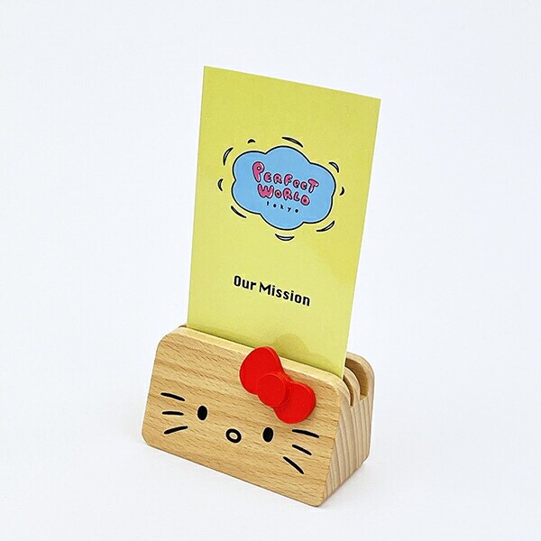 サンリオ ハローキティ ウッドメモスタンド レッド 文具 Sanrio