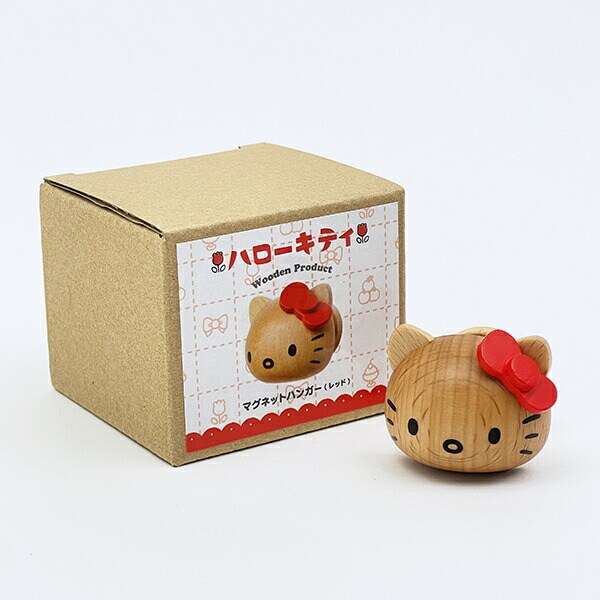 サンリオ ハローキティ ウッドマグネットハンガー レッド Sanrio