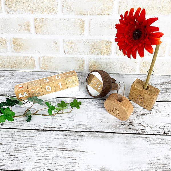 ミッフィー miffy グリーンインテリア(スクエア) 一輪挿し