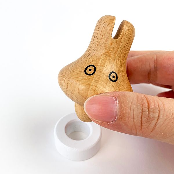 ミッフィー miffy 木製ツボ押し マスコット(おばけ)