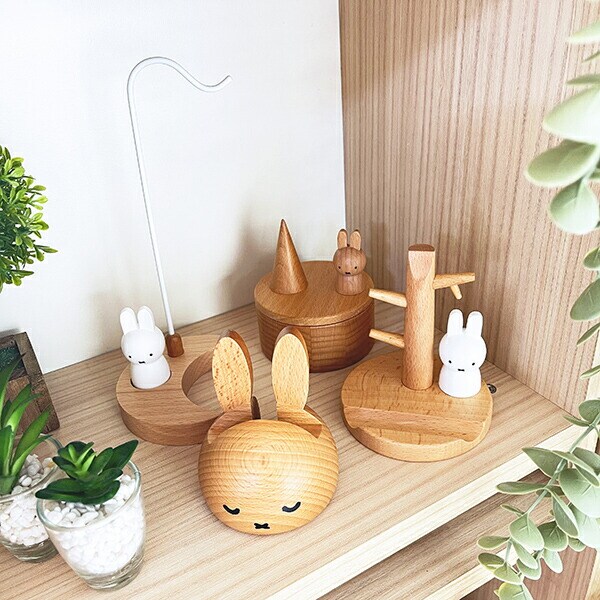 ミッフィー miffy ウッドリングホルダー アクセサリーケース