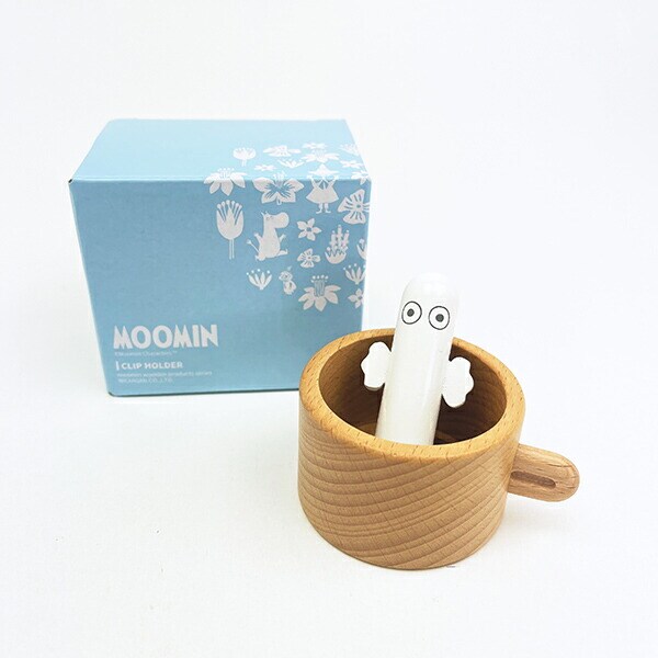 ムーミン ニョロニョロ ウッドクリップホルダー 文具 MOOMIN