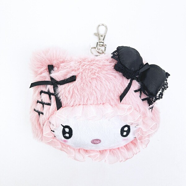 サンリオ ハローキティ ファイスリールパスケース ふわふわケープ ピンク sanrio