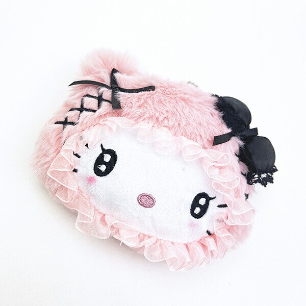 サンリオ ハローキティ ファイスリールパスケース ふわふわケープ ピンク sanrio