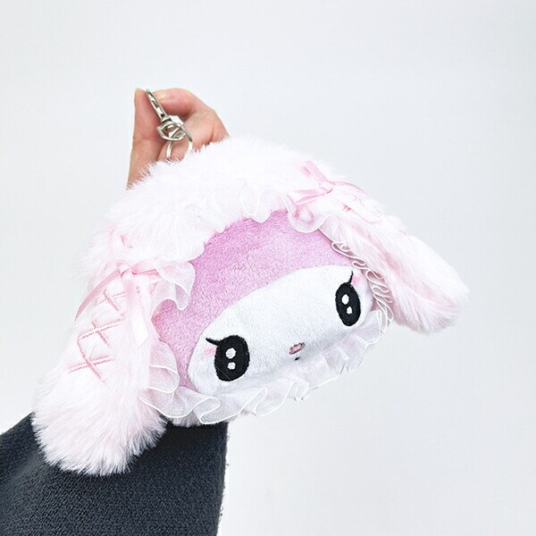 サンリオ マイメロディ ファイスリールパスケース ふわふわケープ ピンク sanrio