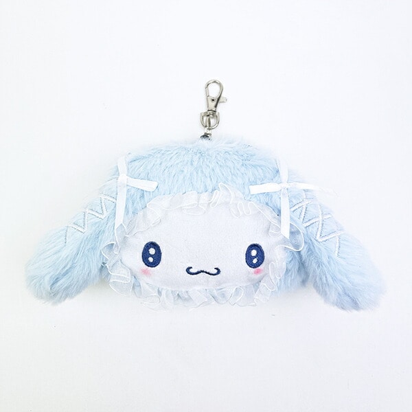 サンリオ シナモロール ファイスリールパスケース ふわふわケープ ブルー シナモン sanrio