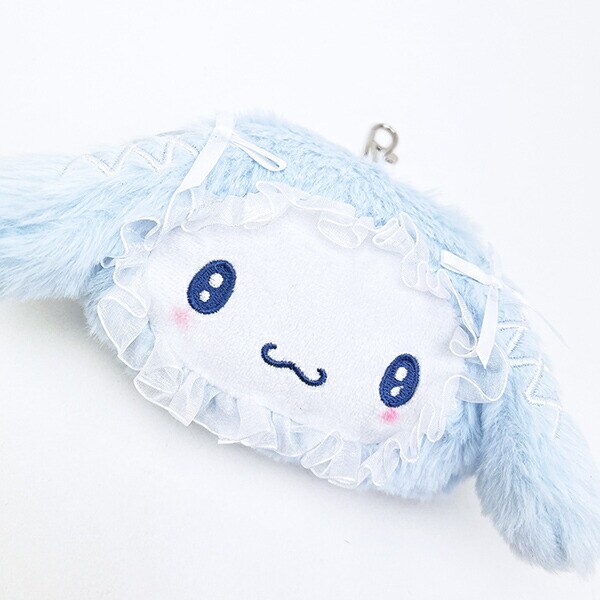 サンリオ シナモロール ファイスリールパスケース ふわふわケープ ブルー シナモン sanrio