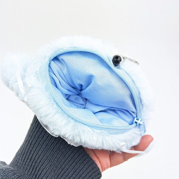 サンリオ シナモロール ファイスリールパスケース ふわふわケープ ブルー シナモン sanrio