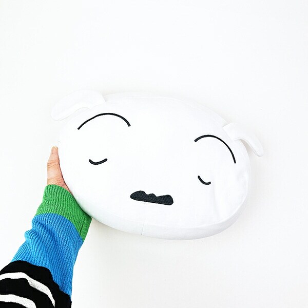 クレヨンしんちゃん シロ もっちりフェイスミニクッション