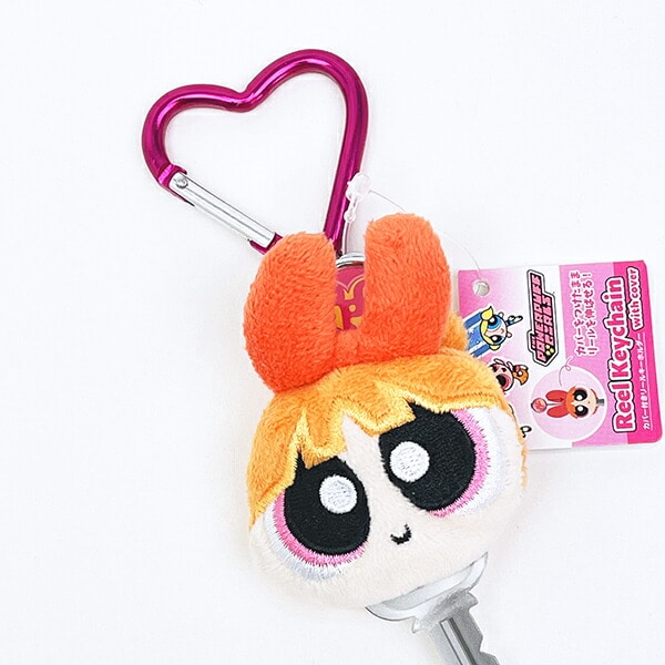 パワーパフガールズ ブロッサム カバー付きリールキーホルダー パワパフ