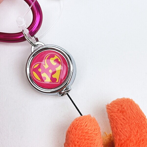 パワーパフガールズ ブロッサム カバー付きリールキーホルダー パワパフ